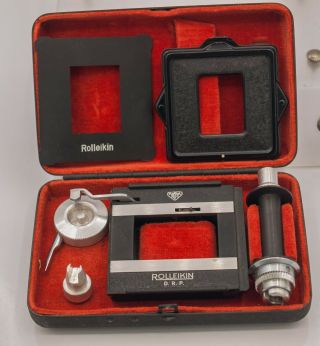 Rollei Rolleiflex Rolleicord 3.  5 2.  8 Rolleikin Tlr Camera 35mm Film Adapter
