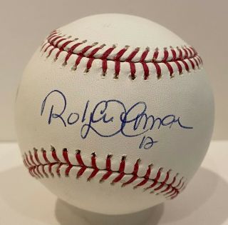 Roberto Alomar Single Signed Baseball Autographed Auto Jsa Blue Jays Hof