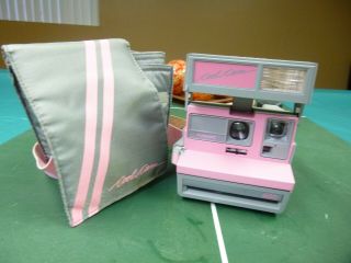 Polaroid Cool Cam 600 Instant Camera - Pink & Gray 1980s