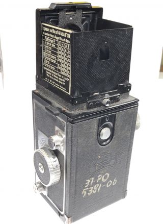 Zeiss Ikon Ikoflex Ia (854/16) TLR 120 Film Camera Novar 75mm f/3.  5 w/ Case 3
