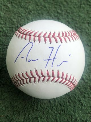 York Yankees Aaron Hicks Signed Baseball Jsa Autograph Authentic Mlb