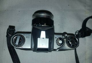 Asahi Pentax H2 No.  195261 Rare SLR Camera Takumar 1:2/55 Lens w/ Leather Case 3