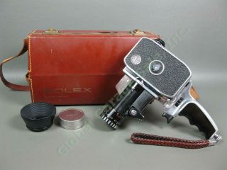 Bolex Paillard P1 Zoom Reflex 8mm Film Camera Som Berthiot Pan Cinor 8 40mm Lens