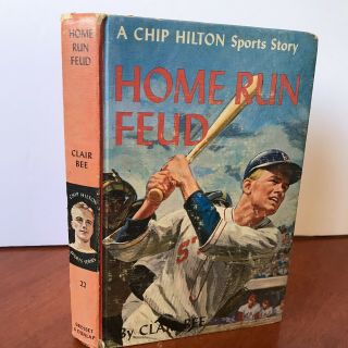 Vtg 60s Chip Hilton 22 Home Run Feud Sports Book Series Clair Bee Hardcover 1964
