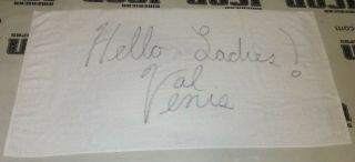 Val Venis Signed Bath Towel Psa/dna Wwe Pro Wrestling Autograph Hello Ladies