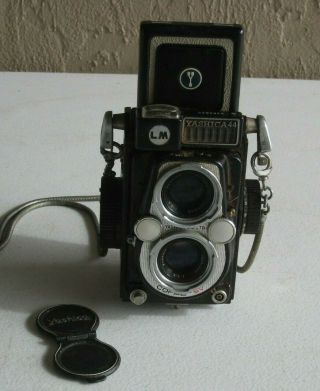 Japan Yashica 44 Lm Tlr 4x4 Medium Format Film Camera 3.  5 60mm Ck250