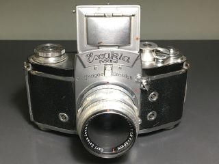 Ihagge Exakta Vx Iia Camera W/carl Zeiss Jena / Tessar F2.  8 50mm Normal Lens