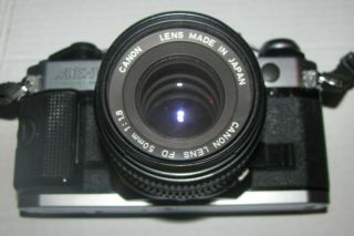 Canon AE - 1 Program 35mm SLR Camera W/ 50mm f1.  8 Olympics 1984 PARTS 2