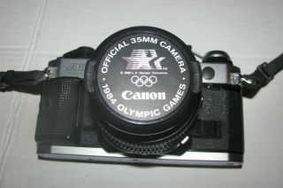 Canon AE - 1 Program 35mm SLR Camera W/ 50mm f1.  8 Olympics 1984 PARTS 3