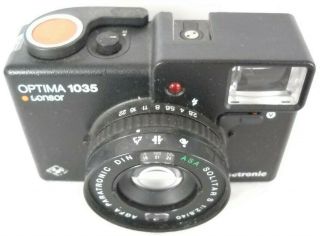 1970`s Agfa Optima 1035 Sensor Electronic 35mm Viewfinder Film Camera & Case