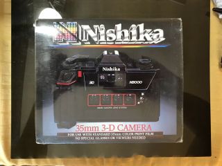 Nishika N8000 35mm 3 - D Camera -