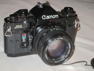 Canon A - 1 35mm Camera W/ Lens