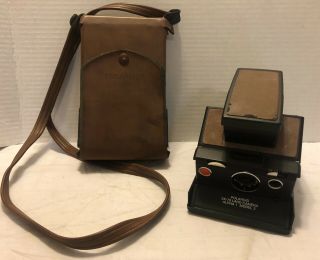 Polaroid Sx - 70 Land Camera Alpha 1 Model 2 W/leather Case.  Just Newly.  Read