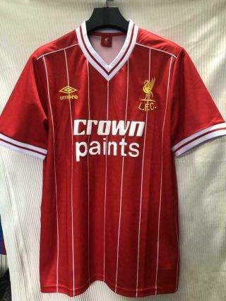 Liverpool Retro 1984 Football Shirt Vintage Jersey Crown Paints