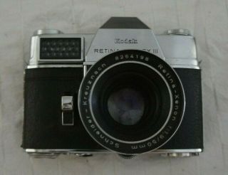Kodak Retina Reflex Iii Camera With Xenon F:1.  9 50mm Schneid - Kreuznach Lens