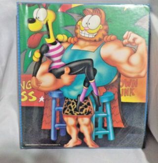 Mead Garfield 1978 The Pencil Pouch Organizer Circus Act Vintage Trapper Keeper