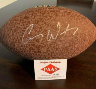 Carson Wentz Signed Autographed Philadelphia Eagles Nfl Football -
