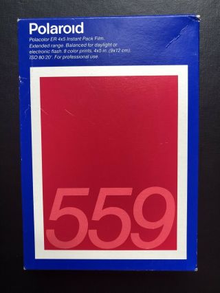 Polaroid 559 4x5 Color Instant Pack Film
