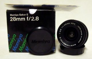 Mib Oe Mamiya/sekor E F/2.  8 28mm Wide - Angle Lens " Z " Series Slr Film Camera Dslr