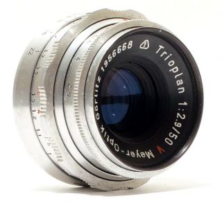 Meyer Optik Gorlitz Trioplan Red V F2.  9/50mm | Altix Mount | A Good Lens.