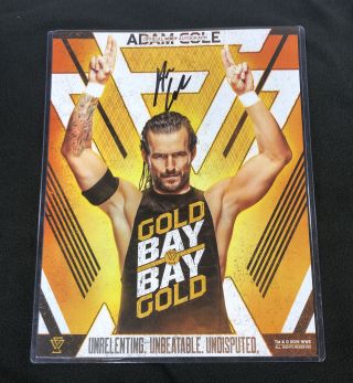 Adam Cole Signed Wwe Nxt Official Undisputed Era 11x14 Photo
