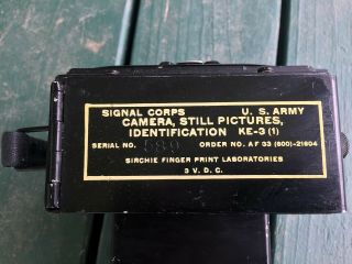 C04 Army Signal Corp Camera Still Pictures Identification Camera Ke - 3 (1)