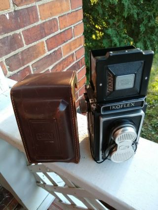 Zeiss Ikoflex Tessar Camera W/ Leather Case