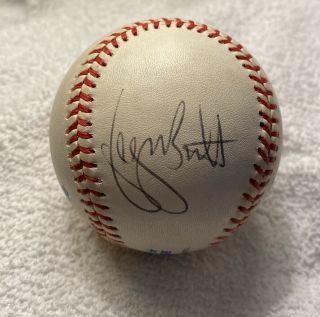 George Brett Autographed Signed Vintage Oal Baseball Kc Royals