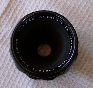 Asahi Pentax Macro - Takumar 50mm 1:4/50 Lens With Case Shape 3
