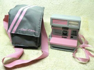 Polaroid Cool Cam 600 Instant Camera - Pink & Gray With Matching Case/bag.