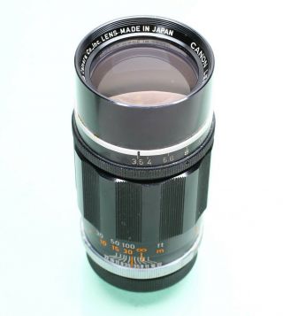 Canon Rangefinder Lens 135mm F/3.  5 81083 Ltm Leica M39 Screw Mount