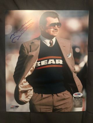 Mike Ditka Chicago Bears Autographed Signed 8x10 Psa Dna