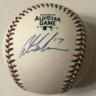 Austin Meadows Signed 2019 Mlb All Star Game Baseball Tampa Bay Rays