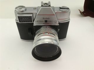 Kodak Retina Reflex Iv Schneider Kreuznach F:1.  9/50mm Lens Leather Case