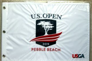 1 - 2019 Us Open @ Pebble Beach Cc,  Official,  Embroidered Golf Pin Flag
