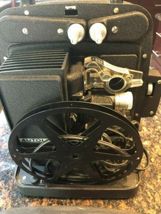 Vintage Bell & Howell Auto Load 8mm Film Movie Projector Model 256 Made In Usa