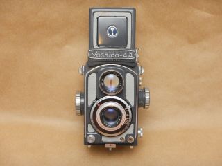 Yashica 44 Grey Baby 4x4cm Tlr Camera With 60mm F/3.  5 Yashicor Lens