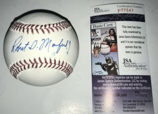 Rob Robert Manfred Jr Mlb Commissioner Real Hand Signed Omlb Baseball 2 Jsa