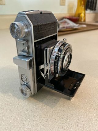 Kodak Retina 35mm Camera with Ektar 50mm f3.  5 Lens W/ Leather Case Compur 2