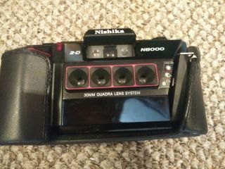Nishika 3 - D N8000 Camera With Case.  Not