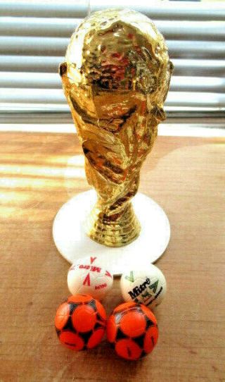 Vintage Subbuteo Fifa World Cup Trophy & Football Mitre Premier League