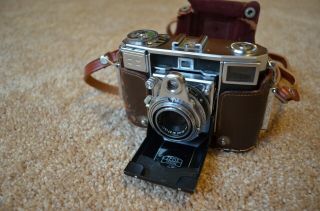 1953 Zeiss Ikon Contessa 533/24 35mm Film Camera w/ Opton Tessar 45/2.  8 w/Case 2