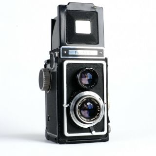 ^zeiss Ikon Ikoflex Iia/iiia Medium Format Tlr Camera W/ Tessar 75mm F3.  5 [read]