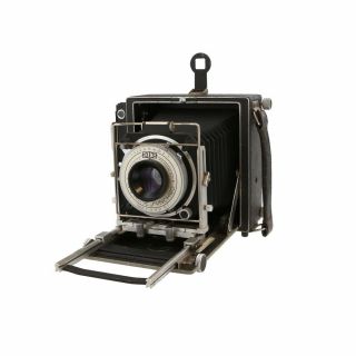 Vintage Meridian 45a 4x5 Folding Camera W/5 1/2 F/4.  5 Paragon Anastig Lens - Bg