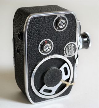 EX Paillard Bolex C8 8mm Movie Camera,  Paillard Yvar 1.  9 13mm,  Orig Box,  Tag, 3