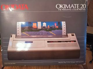 Okidata Okimate 20 Personal Color Printer  Vintage Serial 25pin