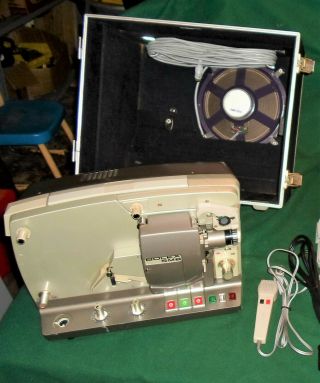 Vintage Bolex Sm8 8mm Sound Movie Projector With Detachable Speaker