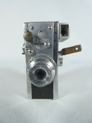 Vintage Steky Model III Three 3 Subminiature Spy 16mm Film Camera 1:3.  5 f=25mm 2