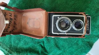 Zeiss Ikon Ikoflex Camera And Leather Case -
