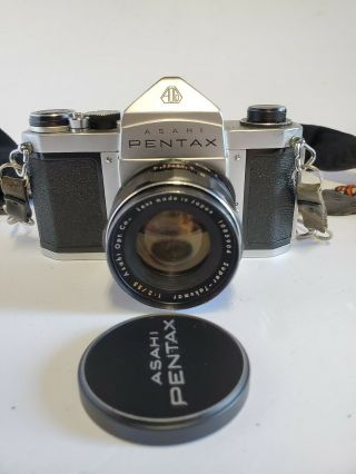 Asahi Pentax S1a 35mm Camera With Decorative Camera Strap